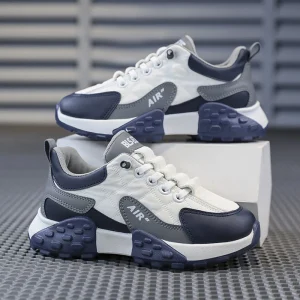 Luxury Children Sneaker Boy Shoes Fashion Lace Up Design Kid Casual Sneaker Non-slip Autumn New Boy Sports Shoes