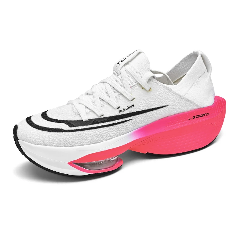 Openwork breathable couple sneakers Plus size marathon running shoes - Image 3